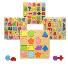 Wooden Educational Puzzle Set