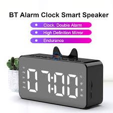 Smart Digital Alarm Clock with Bluetooth Speaker