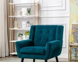 Modern Velvet Accent Chair